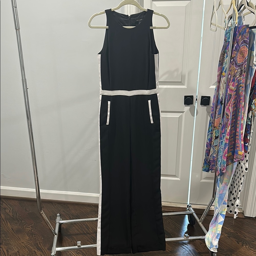 Banana Republic Black and White Modern Jumpsuit
